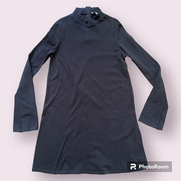 Zara Trafaluc Mini Dress‎ Women's Size Medium Long Sleeve Black - Picture 1 of 9